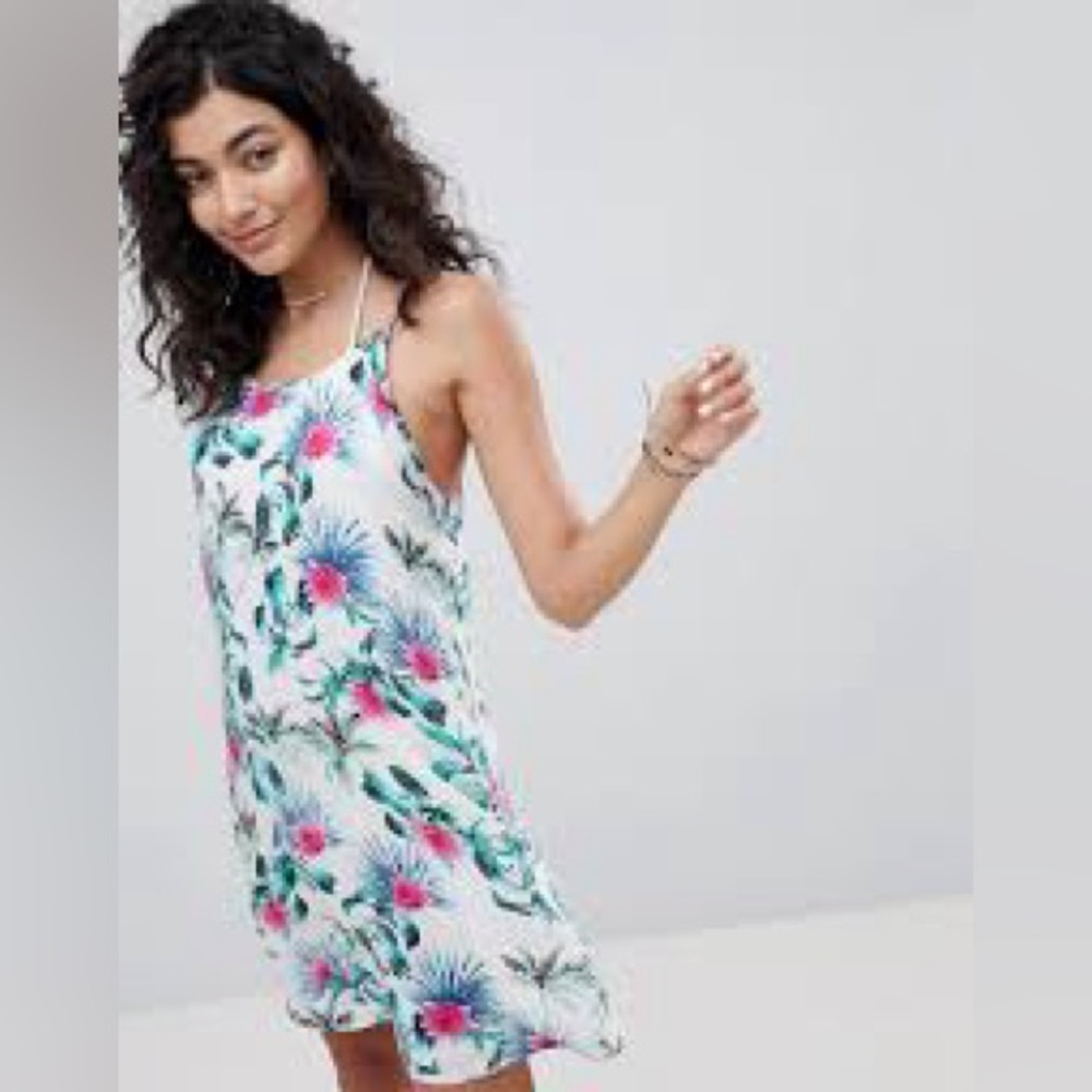 Rip Curl Tropical Print Mini Dress M
